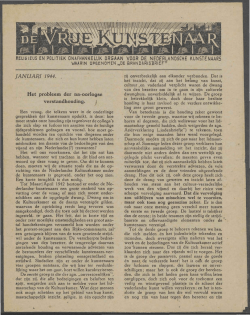 januari 1944 - Vakbeweging in de oorlog