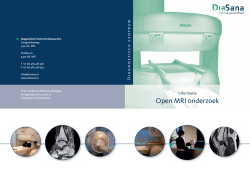 Informatie Open MRI onderzoek