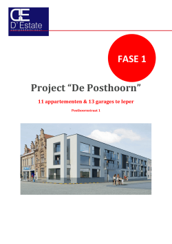Project “De Posthoorn” FASE 1
