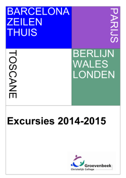 informatiefolder meerdaagse excursies