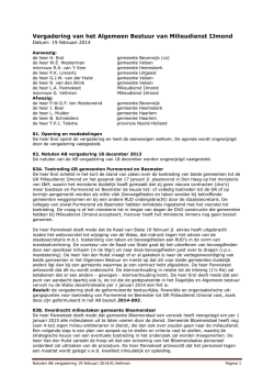 19 februari 2014 - Milieudienst IJmond