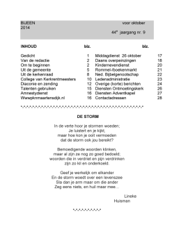 oktober 2014 - Protestantsekerk.net