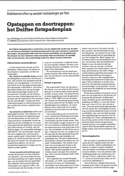 Opstappen en doortrappen: het Delftse