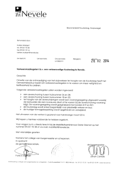 Brief dd. 28 februari 2014