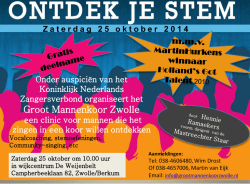 GMZ flyer ontdek je stem