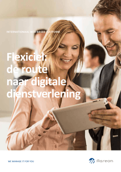 Flexiciel: de route naar digitale dienstverlening