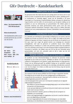 GKv Dordrecht &ndash; Kandelaarkerk