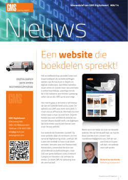 Download de GMS Nieuwsbrief Juli 2014