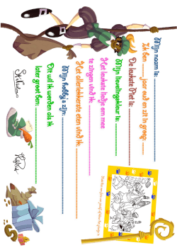 Download dan snel het enige echte vriendenboekje van de sint!!