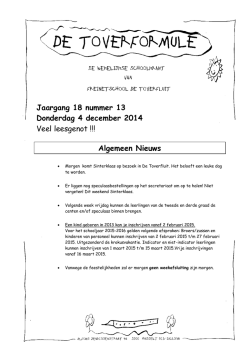 nummer 13, van 4 december 2014
