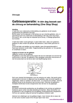 In &eacute;&eacute;n dag bezoek aan de chirurg en behandeling