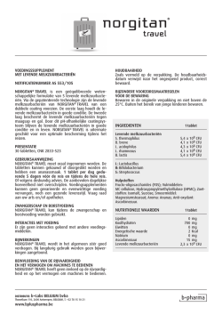 INGREDIENTEN NUTRITIONELE WAARDEN