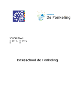 Schoolplan Fonkeling 2012 – 2015