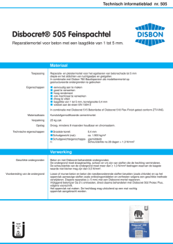 Disbocret&reg; 505 Feinspachtel