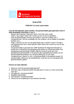 Download bijsluiter - Apotheekkennisbank