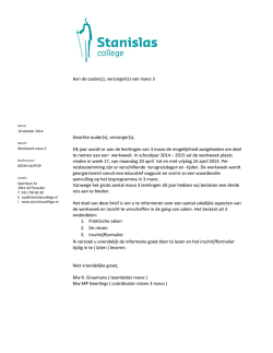 Informatie werkweek