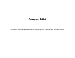Jaarplan 2014 - Ikwilwatersporten.nl