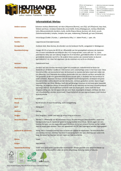 Informatieblad: Merbau