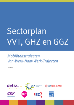 Sectorplan VVT, GHZ en GGZ