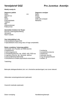 Standaard verwijsbrief GGZ