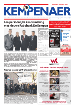 Een persoonlijke kennismaking met nieuwe Rabobank De Kempen