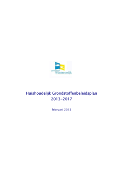 Huishoudelijk grondstoffenbeleidsplan