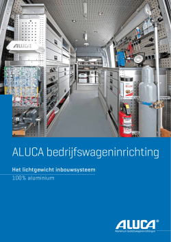 Brochure ALUCA bedrijfswageninrichting.