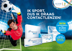 Ik SPORT, duS Ik dRaag cOnTacTlenzen!