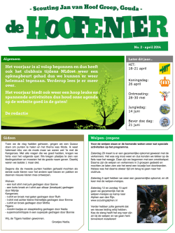 Het voorjaar is al volop begonnen en dus heeft ook het clubhuis
