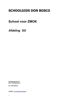 schoolgids 2014-2015 SO definitief