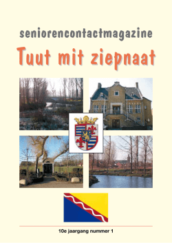 jaargang 10 nr. 1 - Senioren Vlodrop