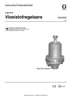 3A2266K - Low Pressure Fluid Regulators, Instructions
