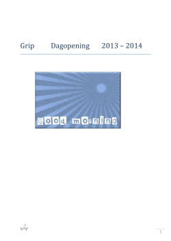 Grip Dagopening 2013 – 2014