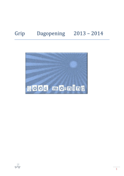 Grip Dagopening 2013 – 2014