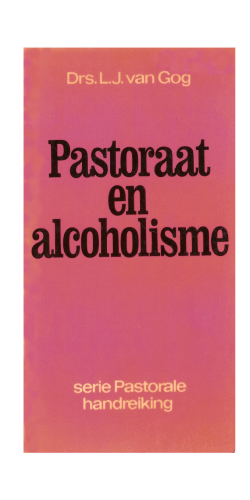Boek: "Pastoraat en Alcoholisme" in pdf formaat