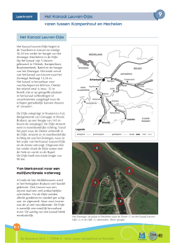 Het Kanaal Leuven-Dijle: varen tussen Kampenhout