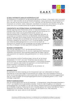 GLOBALE INFORMATIE AANHUUR SHOWROOM IN CAST Als