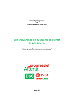 Een welvarende en duurzame toekomst in &eacute;&eacute;n Altena