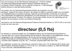 directeur (0,5 fte)