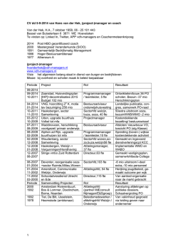 Download CV - Vdh Managers