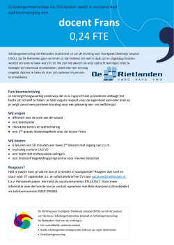 docent Frans 0,24 FTE