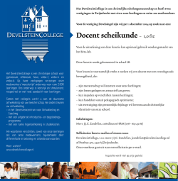 Docent scheikunde – 1,0 fte