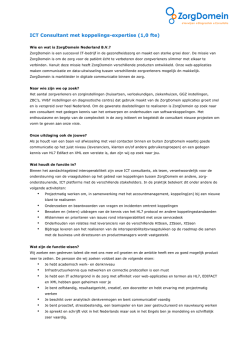 ICT Consultant met koppelings-expertise (1,0 fte)