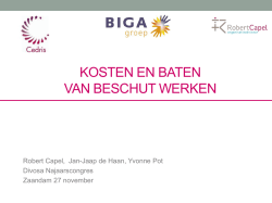 Divosa Najaarscongres 2014: kosten en baten van beschut werken