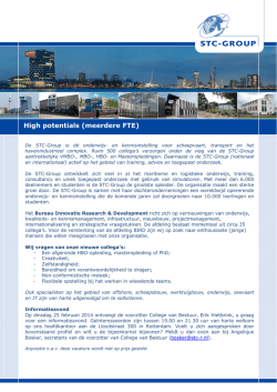 High potentials (meerdere FTE)