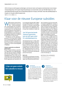 2014Lokaal03 - Klaar voor de nieuwe Europese subsidies