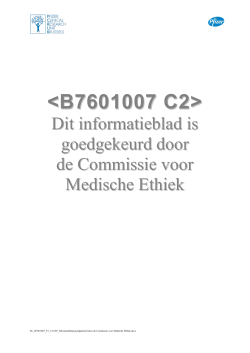 B7601007 C2 - Brussels Clinical Research Unit