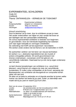 Informatie over deze cursus download pdf