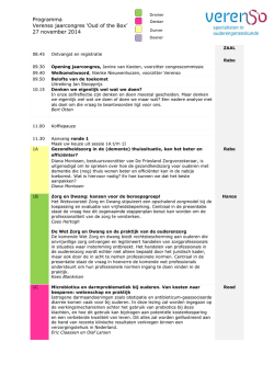 Download uitgebreid programma - Verenso Congres | 27 november