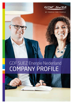 COMPANY PROFILE - GDF SUEZ Energie Nederland